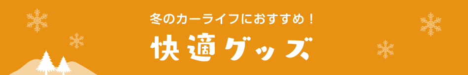 冬のカーライフにおすすめ 快適グッズ